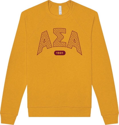 Alpha Sigma Alpha Varsity Polka Dot Crewneck