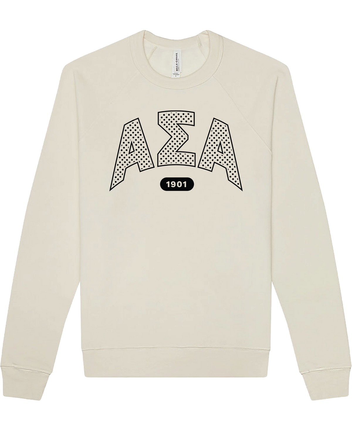 Alpha Sigma Alpha Varsity Polka Dot Crewneck