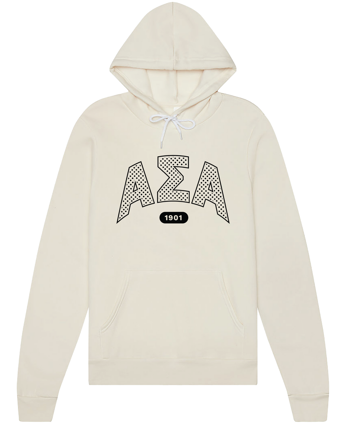 Alpha Sigma Alpha Varsity Polka Dot Hoodie