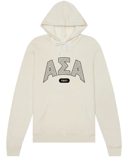 Alpha Sigma Alpha Varsity Polka Dot Hoodie