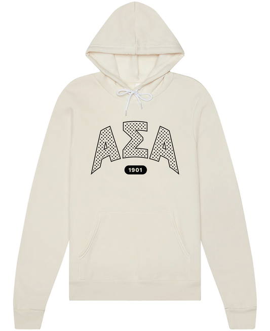 Alpha Sigma Alpha Varsity Polka Dot Hoodie