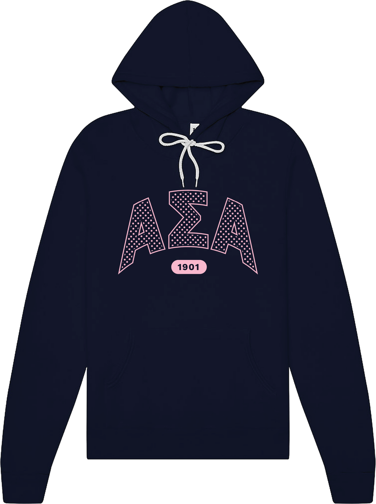 Alpha Sigma Alpha Varsity Polka Dot Hoodie