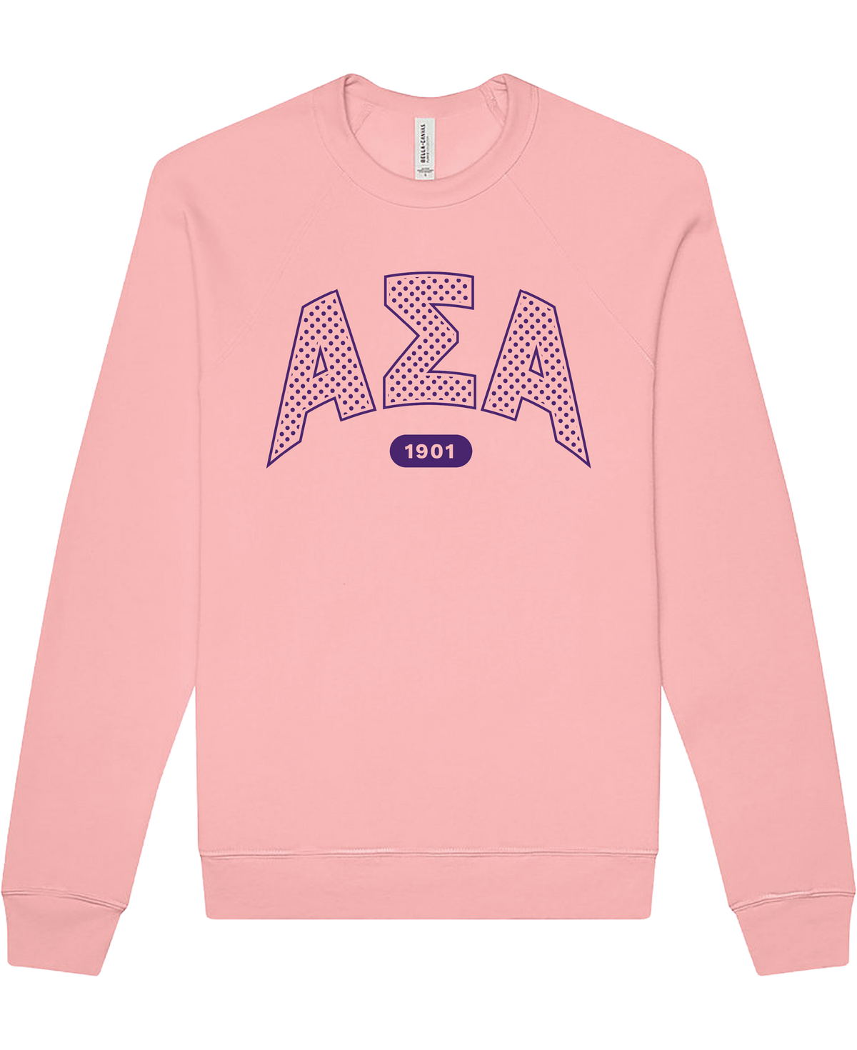 Alpha Sigma Alpha Varsity Polka Dot Crewneck