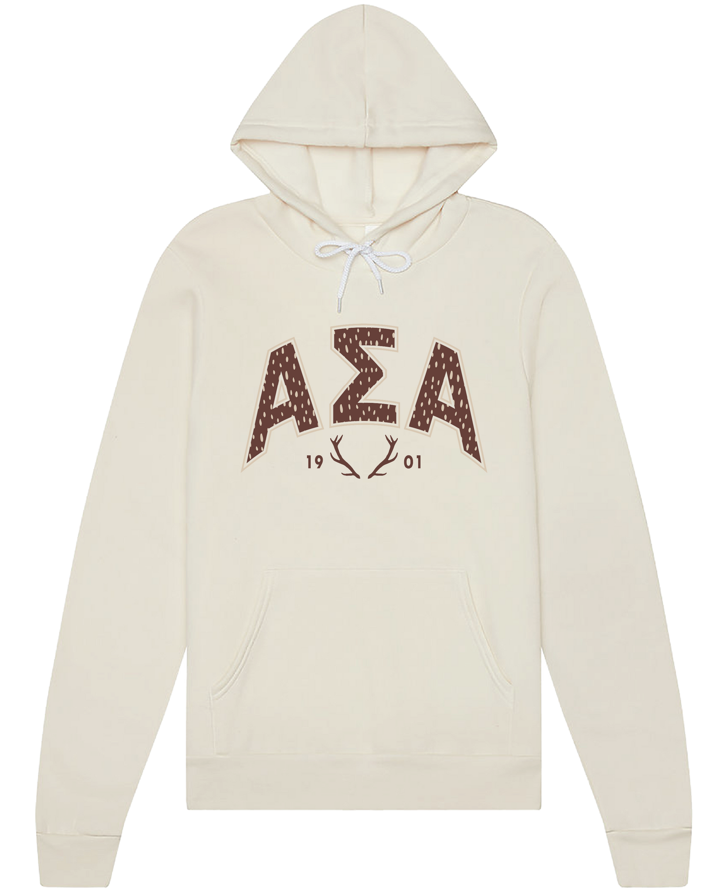 Alpha Sigma Alpha Fawn Print Varsity Hoodie