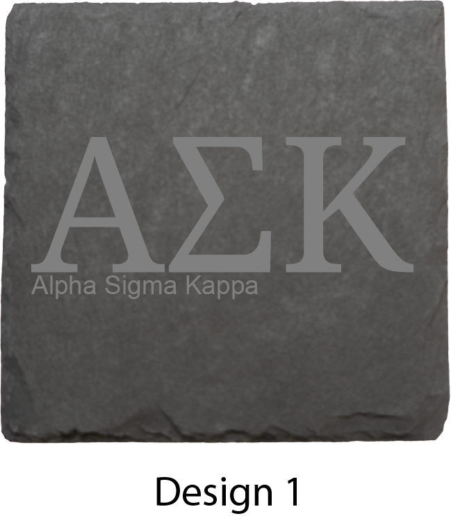 Alpha Sigma Kappa Stone Coasters - 4-Pack