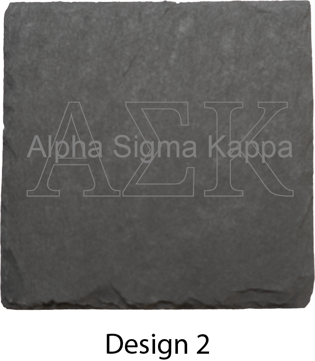Alpha Sigma Kappa Stone Coasters - 4-Pack