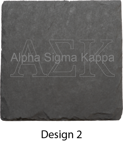 Alpha Sigma Kappa Stone Coasters - 4-Pack