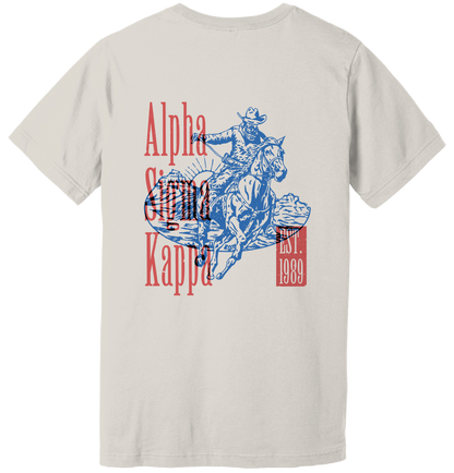 Alpha Sigma Kappa Cowboy Graphic T-Shirt