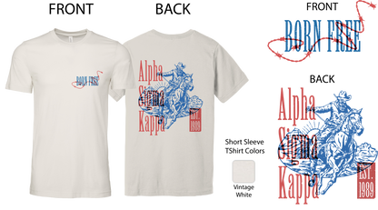 Alpha Sigma Kappa Cowboy Graphic T-Shirt