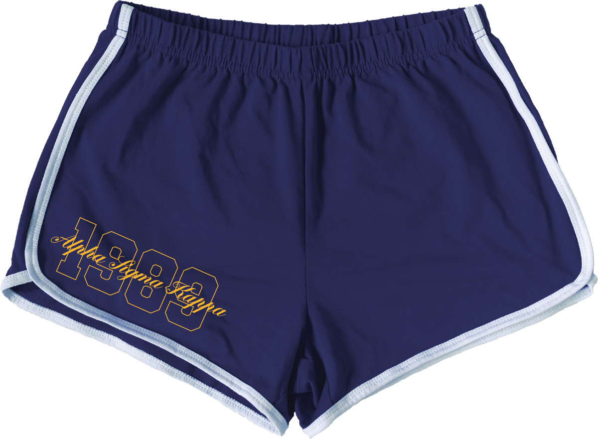 Alpha Sigma Kappa Year and Name Women's Shorts