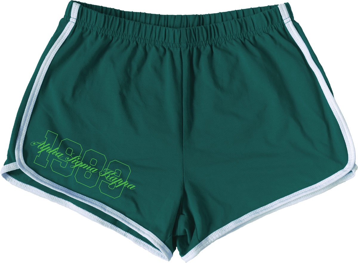 Alpha Sigma Kappa Year and Name Women's Shorts