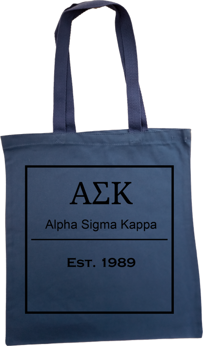 Alpha Sigma Kappa Tote Bags