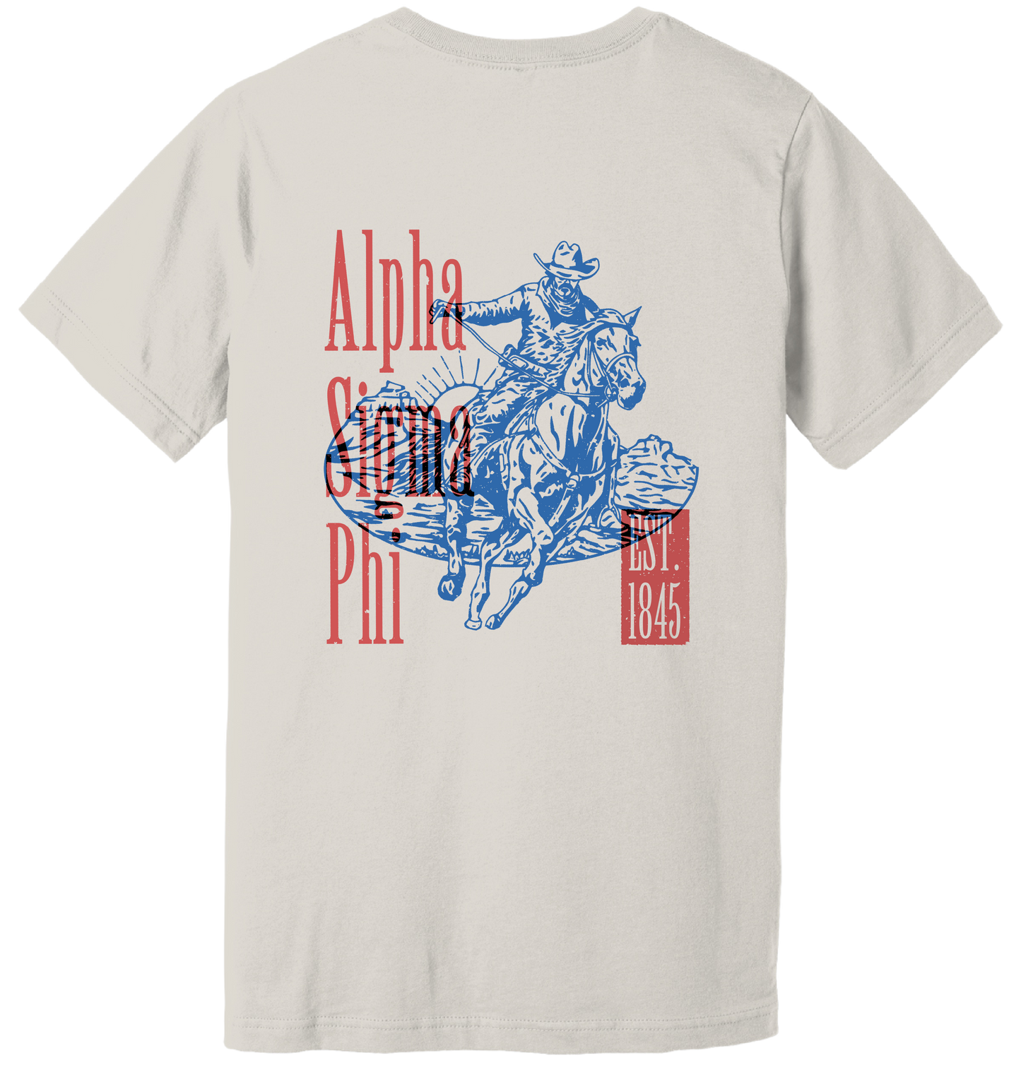 Alpha Sigma Phi Cowboy Graphic T-Shirt