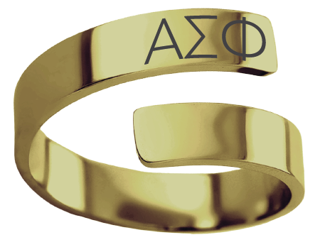 Alpha Sigma Phi Lettered Rings