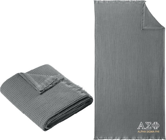 Alpha Sigma Phi Letters and Name Blankets