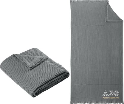 Alpha Sigma Phi Letters and Name Blankets