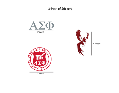 Alpha Sigma Phi Permanent Stickers