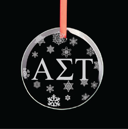Alpha Sigma Tau Hexagon Single-Snowflake Ornament