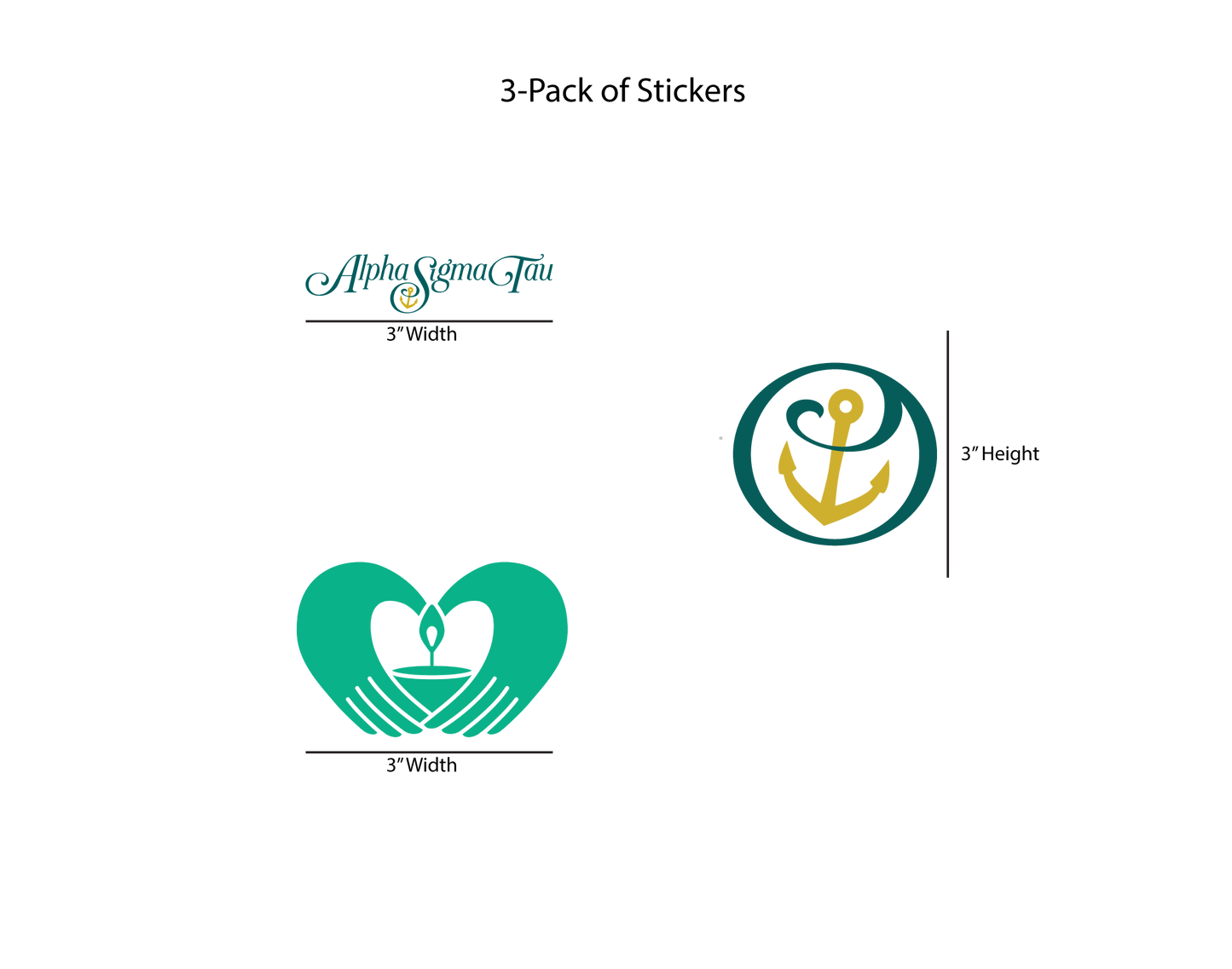 Alpha Sigma Tau Permanent Stickers