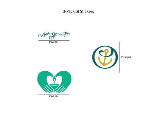 Alpha Sigma Tau Permanent Stickers