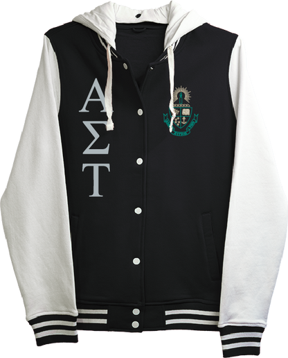 Alpha Sigma Tau Varsity Hooded Sweatshirt