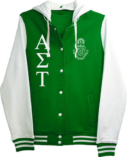 Alpha Sigma Tau Varsity Hooded Sweatshirt