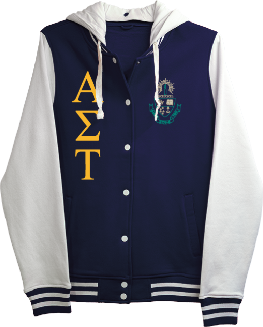 Alpha Sigma Tau Varsity Hooded Sweatshirt