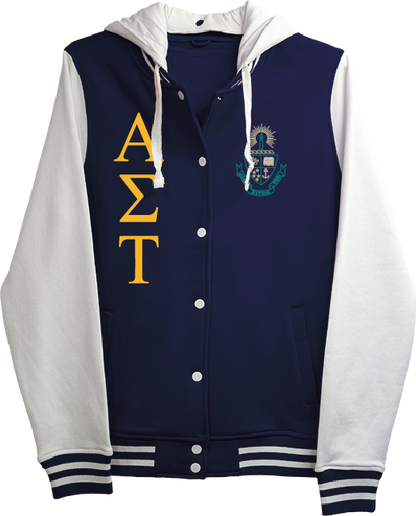 Alpha Sigma Tau Varsity Hooded Sweatshirt