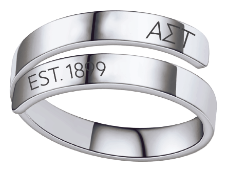 Alpha Sigma Tau Year and Letters Rings