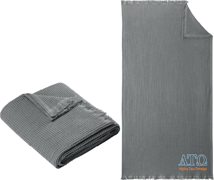 Alpha Tau Omega Letters and Name Blankets