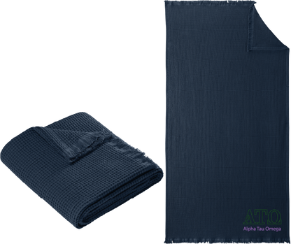 Alpha Tau Omega Letters and Name Blankets