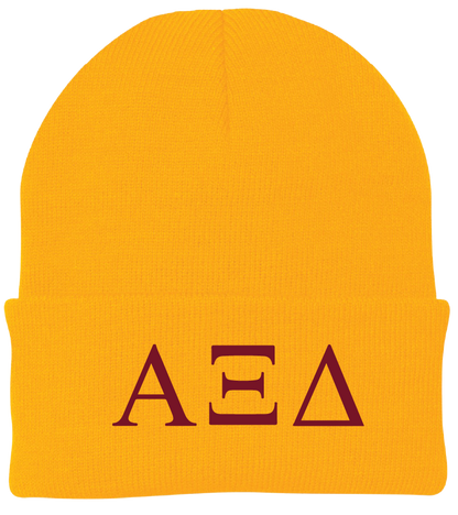 Alpha Xi Delta Lettered Beanies