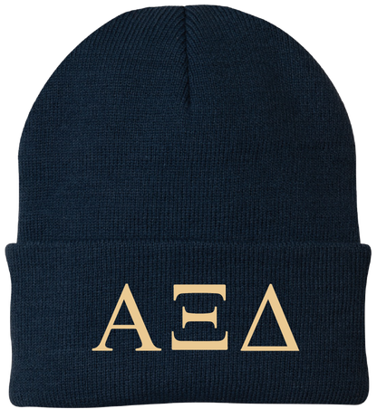 Alpha Xi Delta Lettered Beanies