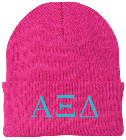 Alpha Xi Delta Lettered Beanies