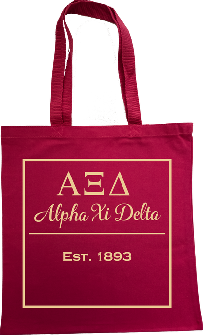 Alpha Xi Delta Tote Bags
