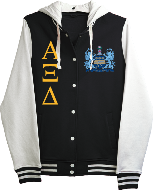 Alpha Xi Delta Varsity Hooded Sweatshirt