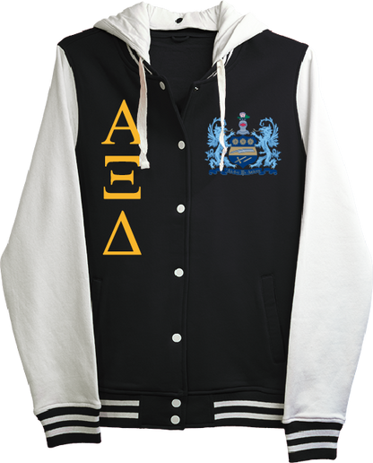 Alpha Xi Delta Varsity Hooded Sweatshirt