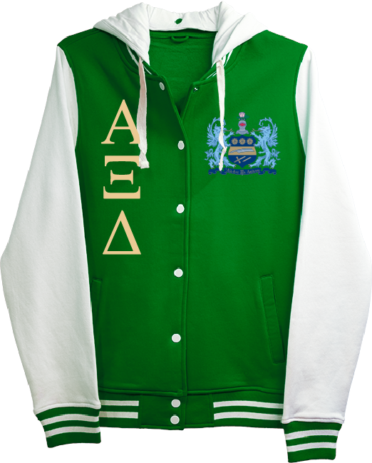 Alpha Xi Delta Varsity Hooded Sweatshirt