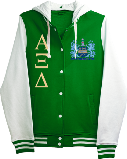 Alpha Xi Delta Varsity Hooded Sweatshirt