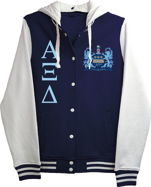 Alpha Xi Delta Varsity Hooded Sweatshirt