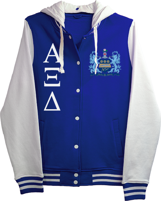 Alpha Xi Delta Varsity Hooded Sweatshirt