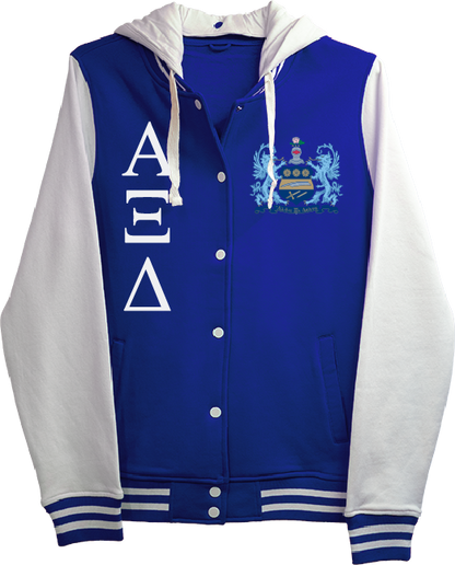 Alpha Xi Delta Varsity Hooded Sweatshirt