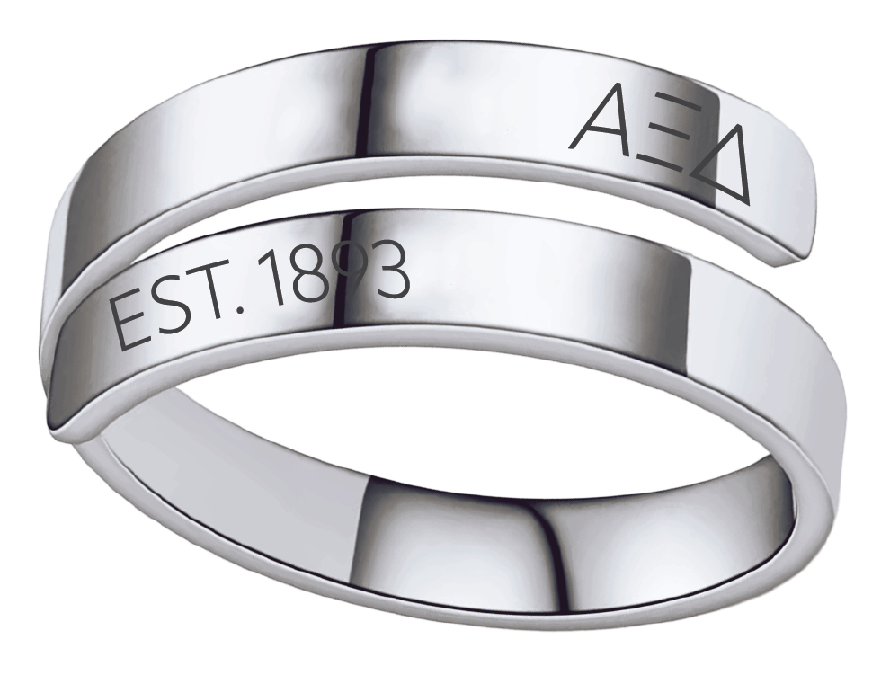 Alpha Xi Delta Year and Letters Rings