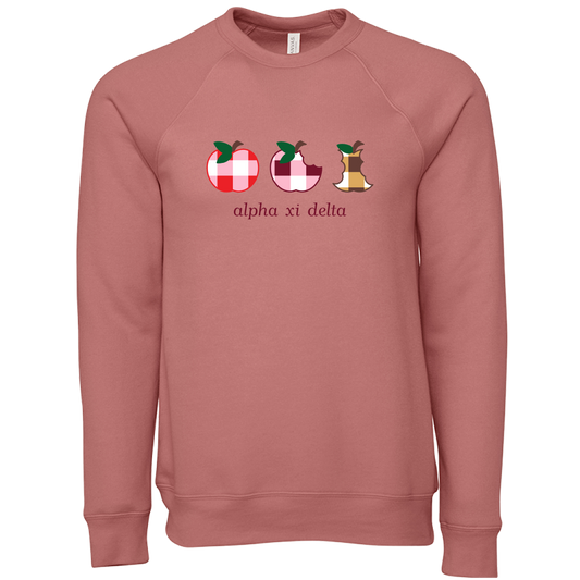 Alpha Xi Delta Apple Evolution Crewneck