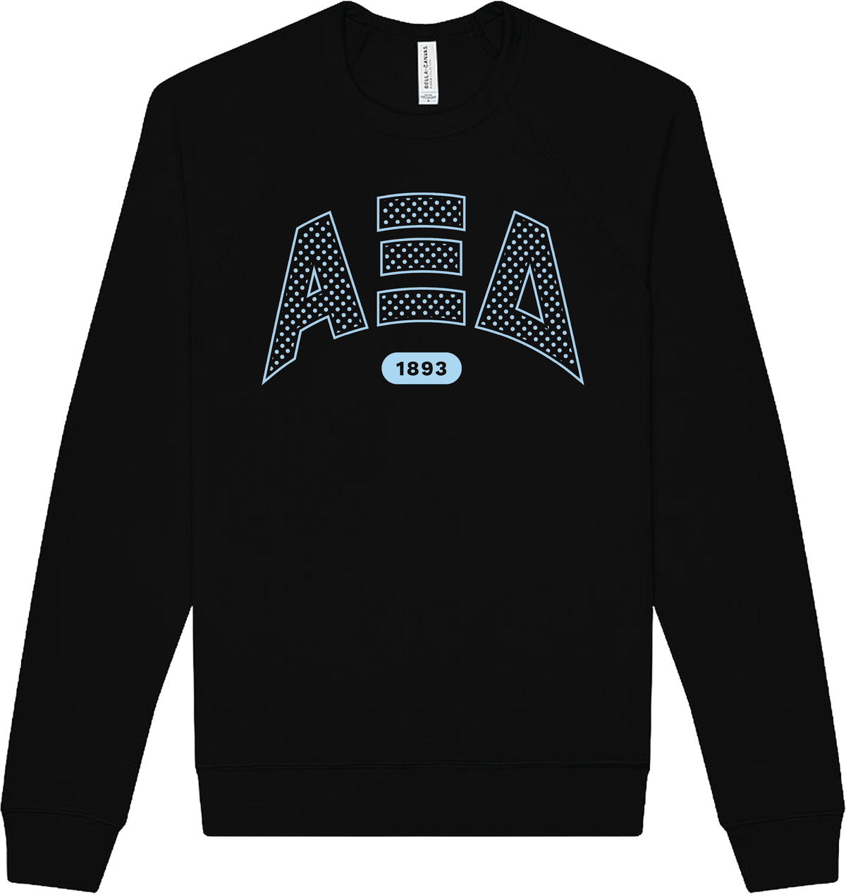 Alpha Xi Delta Varsity Polka Dot Crewneck