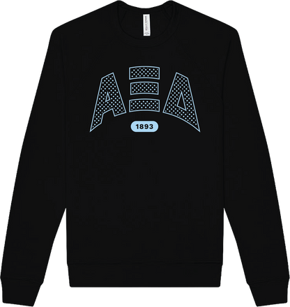 Alpha Xi Delta Varsity Polka Dot Crewneck