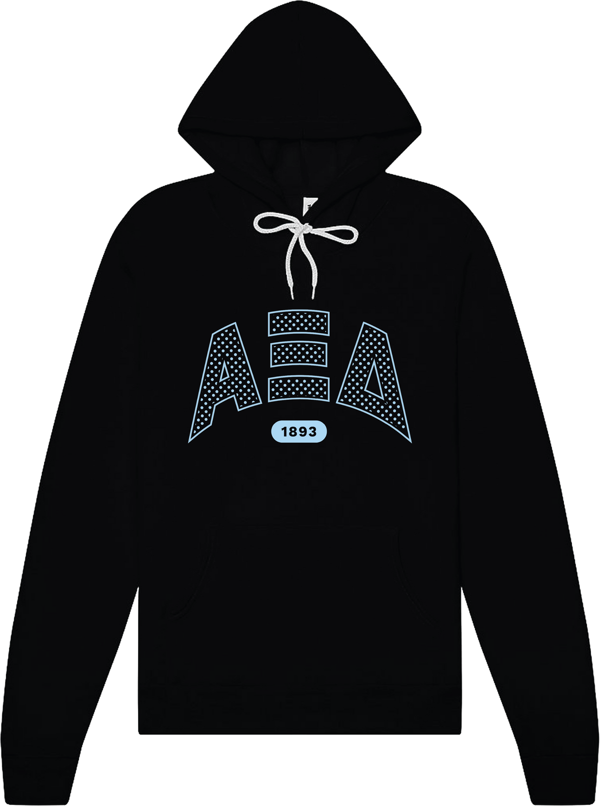 Alpha Xi Delta Varsity Polka Dot Hoodie