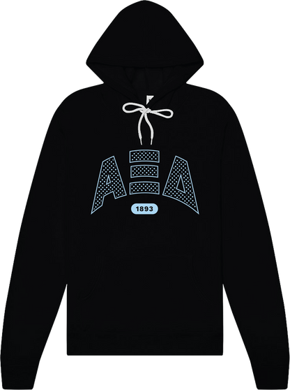 Alpha Xi Delta Varsity Polka Dot Hoodie
