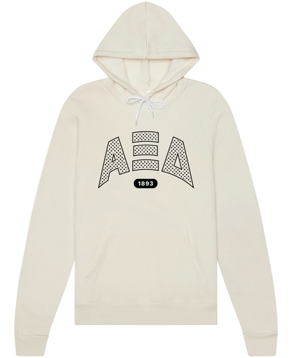 Alpha Xi Delta Varsity Polka Dot Hoodie