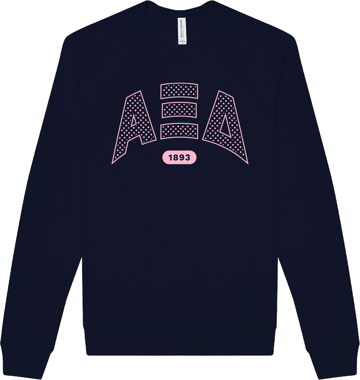 Alpha Xi Delta Varsity Polka Dot Crewneck